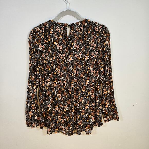 J. Jill Dark Floral Women's Pullover Blouse. Size Small Petite. - Picture 2 of 8